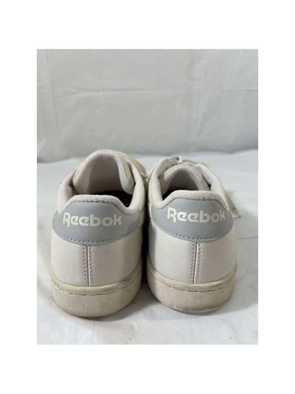 reebok npc low top leather sneaker in chalk size 8 womens